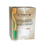 Набор зубных щеток с ионами золота Nano Gold Pro зеленый, 12 шт